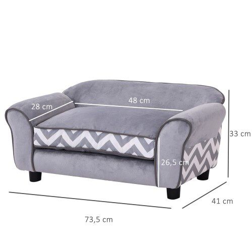 Sof&aacute; cama de dise&ntilde;o para perros color Gris, , large Imagen numero 3