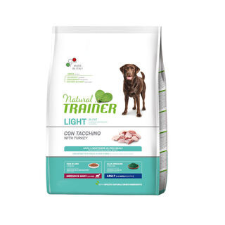 Natural Trainer Adult Light in Fat Medium&Maxi Pavo pienso para perros