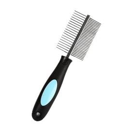 Peine doble MyPetCare para mascotas color Azul
