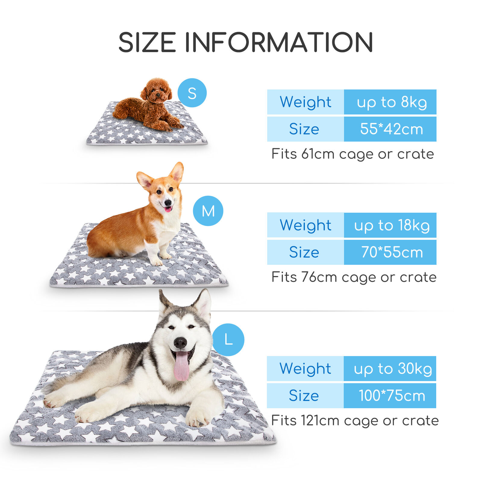Nobleza Colchonetas para perros de franela, colchoneta de cama para mascotas reversible (c&aacute;lido y fr&iacute;o), colchoneta para dormir para mascotas adecuada para perros grandes y peque&ntilde;os,, , large Imagen numero 3