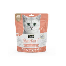 Kit Cat PurPuree Pollo y Salmón Sobres para gatos