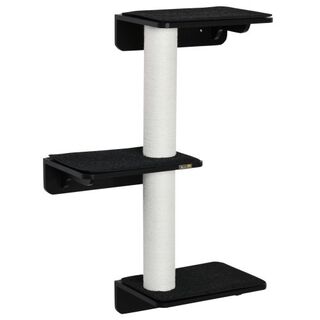 PawHut árbol rascador de pared con 3 plataformas para gatos
