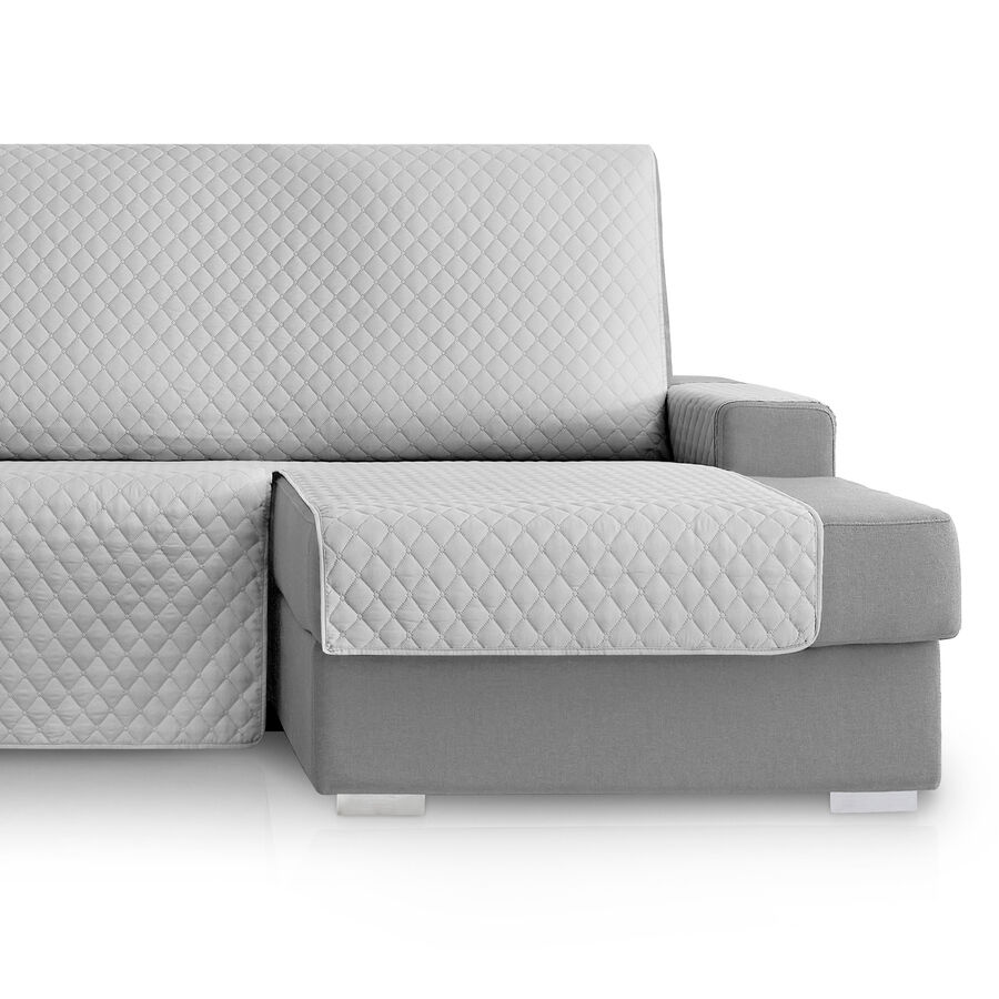Vipalia Protector Cubresofa Rombos. Gris Claro. Chaise Longue Derecha 240 cm, , large Imagen numero 3