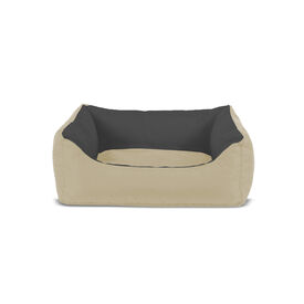 Gauty Cama Tela Impermeable  Beige y Gris para Perros y Gatos 