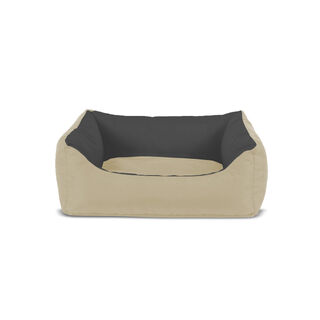 Gauty Cama Tela Impermeable  Beige y Gris para Perros y Gatos 