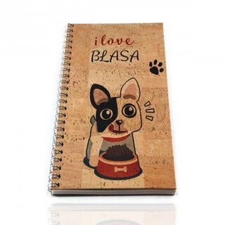 Libreta de corcho "Bulldog-frances"