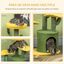 PawHut Árbol Rascador para Gatos en Forma de Cactus amarillo y verde, , large indicador imagen numero 4