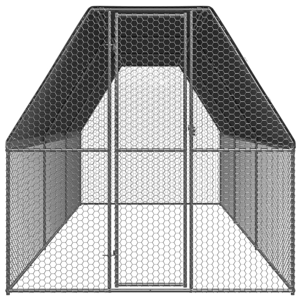 vidaXL Jaula gallinero de acero galvanizado 3x12x2 m, , large Imagen numero 31