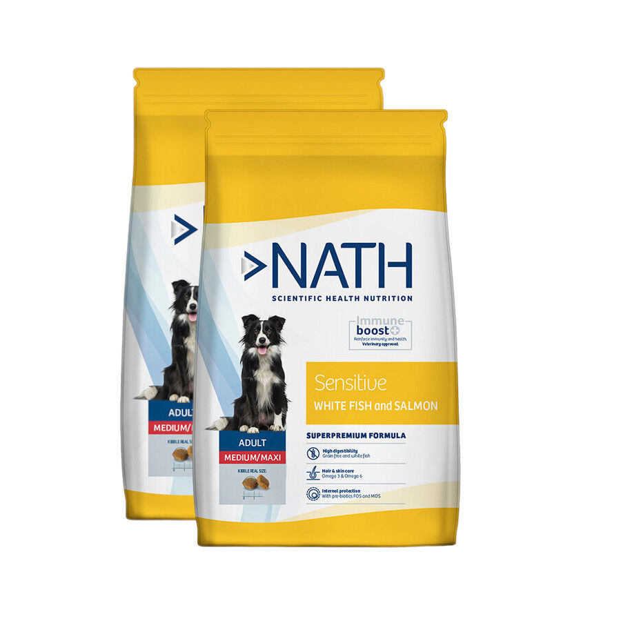 Nath Adult Medium Maxi Sensitive Pescado Blanco y Salmón pienso para perros thumbnail