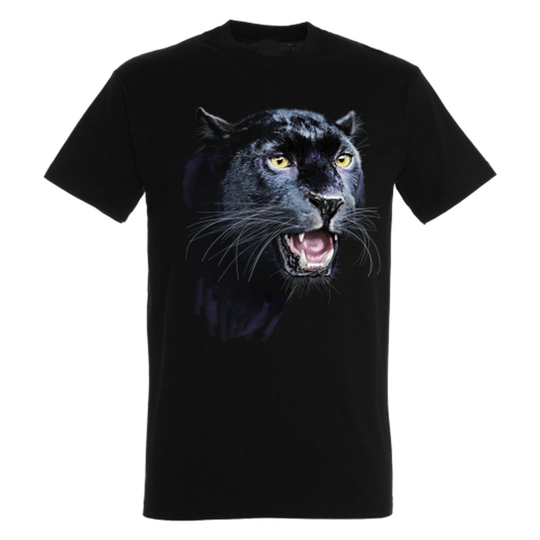 Camiseta Cabeza Pantera Negra color Negro, , large image number null