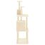 VidaXL Rascador para gatos con postes de sisal color crema 167 cm, , large indicador imagen numero 4