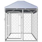 Perrera de exterior con toldo para mascotas color Plateado, , large image number null