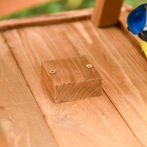 PawHut Comedero De Madera Maciza para p&aacute;jaros, , large Imagen numero 5