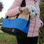 Bolso de transporte para perros y gatos, con 4 bolsillos laterales y protección anti-salto de color azul, , large indicador imagen numero 4