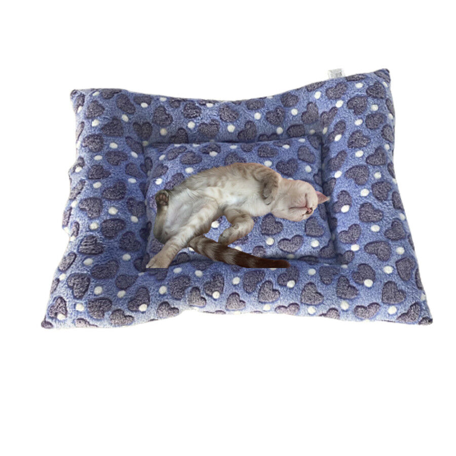 Cama de Mascota Modelo A con Felpa. Modelo Corazones. 60 x 45 cm, , large Imagen numero 2