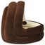 Vidaxl cama redonda marrón para gatos, , large indicador imagen numero 4