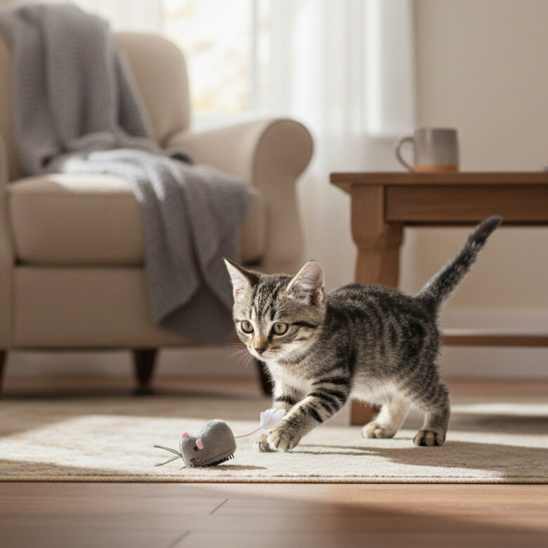 Tootoy! Ratón Interactivo con Movimiento para gatos