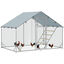 PawHut Gallinero para Exterior Plata, , large indicador imagen numero 11