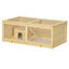 PawHut Jaula para Hámster de Madera 100x58x38 cm Casa para Roedores con Tapa Abatible Panel de Acrílico Bandeja Extraíble y Cabaña para Conejos Chinchillas Natural, , large indicador imagen numero 1