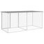 vidaXL Gallinero con techo acero galvanizado gris claro 1003x98x90 cm, , large indicador imagen numero 16