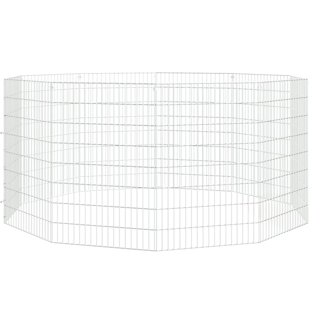 VidaXL Jaula robusta blanca para conejos thumbnail