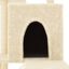 vidaXL Rascador para gatos con postes de sisal color crema 110,5 cm, , large indicador imagen numero 4