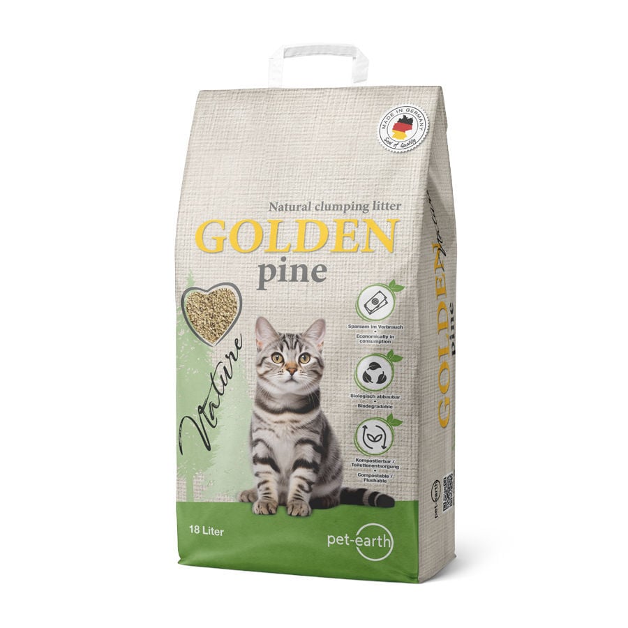 Golden Grey Pino Arena Aglomerante para gatos