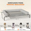 PawHut Cama Elevada Perros Gris Claro, , large indicador imagen numero 13