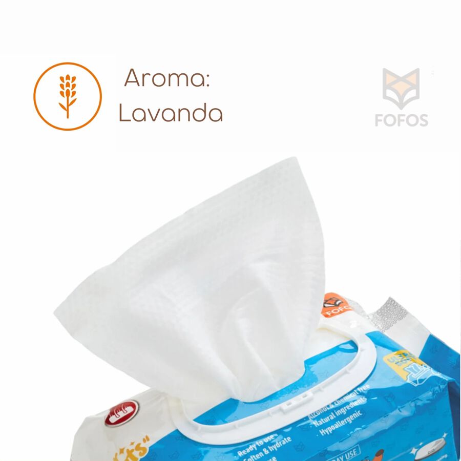 Toallitas de limpieza para mascotas 80 u con aroma a lavanda, , large Imagen numero 2