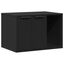 vidaXL Mueble arenero para gatos madera ingeniería negro, , large indicador imagen numero 6