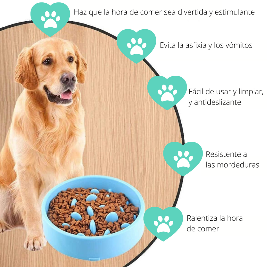 EL &Aacute;TICO PETS Comedero Perro Antivoracidad. Comedero Antiansiedad y Antiestres para Perros Ansiosos. Controla la Velocidad de Alimentaci&oacute;n. Reduce el &Eacute;str&eacute;s y Disfruta de una Digesti&oacute;n Saludable, , large Imagen numero 2
