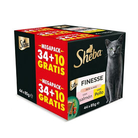 Sheba Finesse Pollo y Salm&oacute;n en pat&eacute; tarrinas para gatos