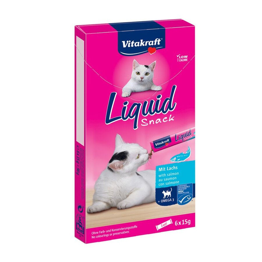 Vitakraft Liquid Snack de Salmón para gatos