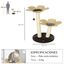 PawHut poste rascador de sisal mediano marr&oacute;n para gatos, , large indicador imagen numero 3