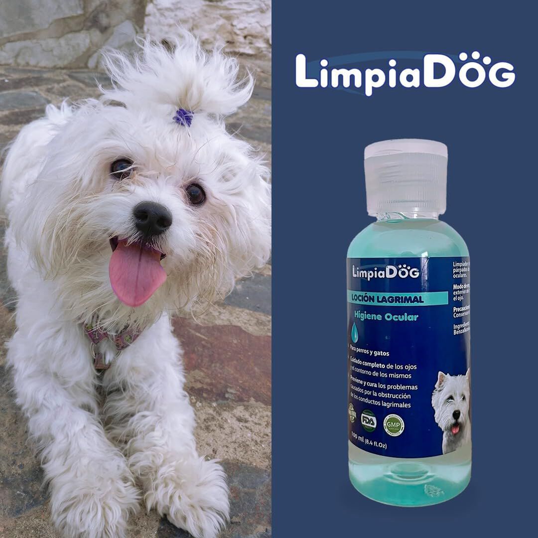 Limpiadog Limpiador lagrimal Miradas Radiantes: Limpiador de Ojos y lagrimales para Mascotas Perros y Gatos 100 ml, , large Imagen numero 3