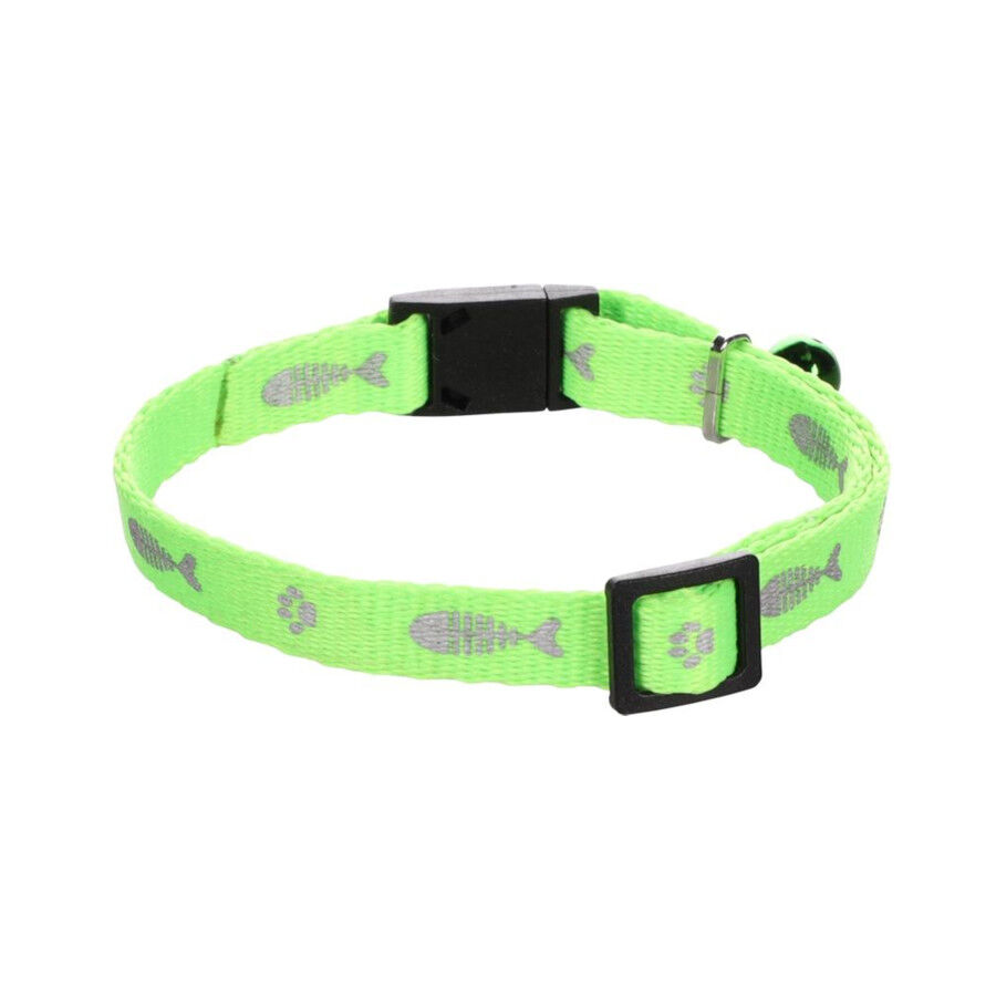 Flamingo Collar Ziggi Verde Fluorescente para gatos, , large Imagen numero 2