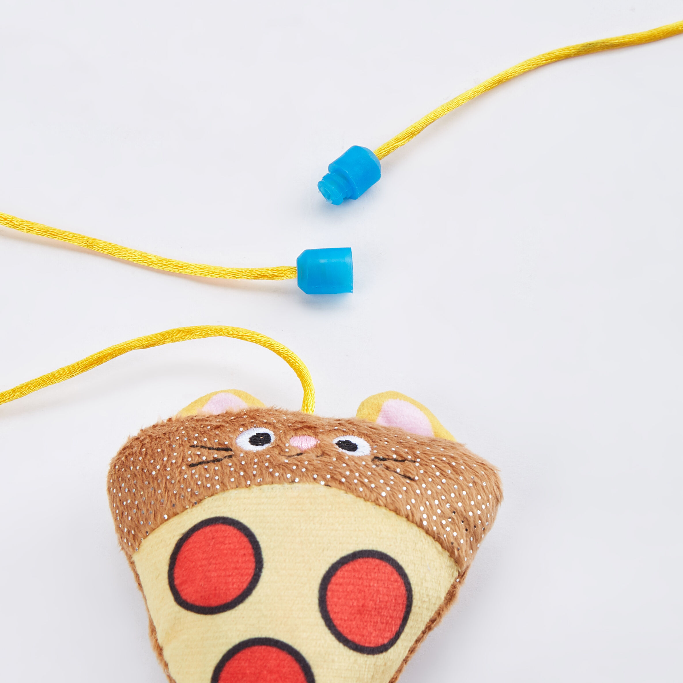 FOFOS | Varita Interactiva Pizza y Hamburguesa con Plumas y Cascabel con Catnip (Colecci&oacute;n Fast Food) - Para Gato, , large Imagen numero 3