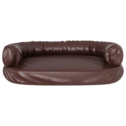 Vidaxl cama rectangular marr&oacute;n para perros, , large Imagen numero 4