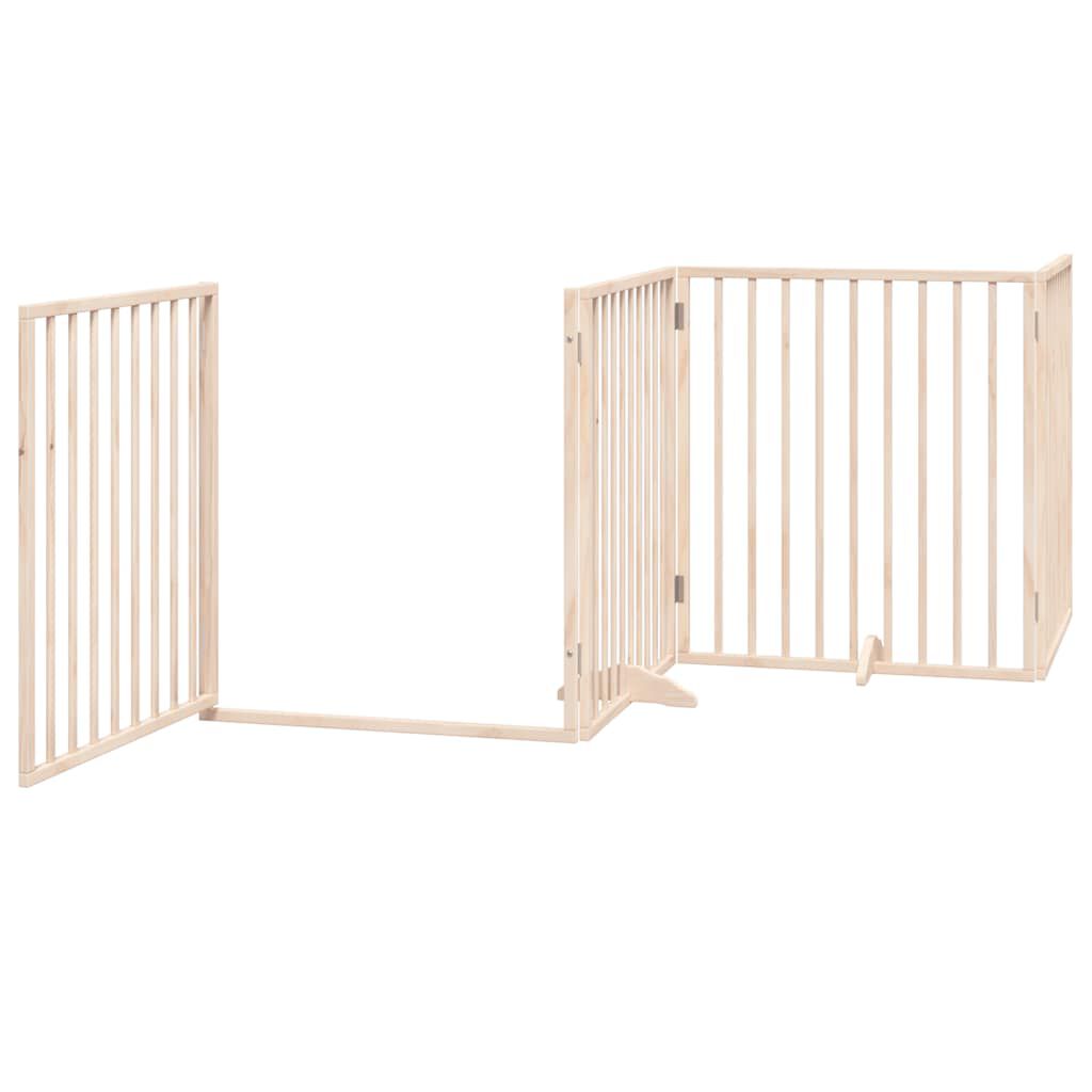Vidaxl Puerta para Perros Plegable Paneles Puerta para Mascotas Madera de &Aacute;lamo, , large Imagen numero 9