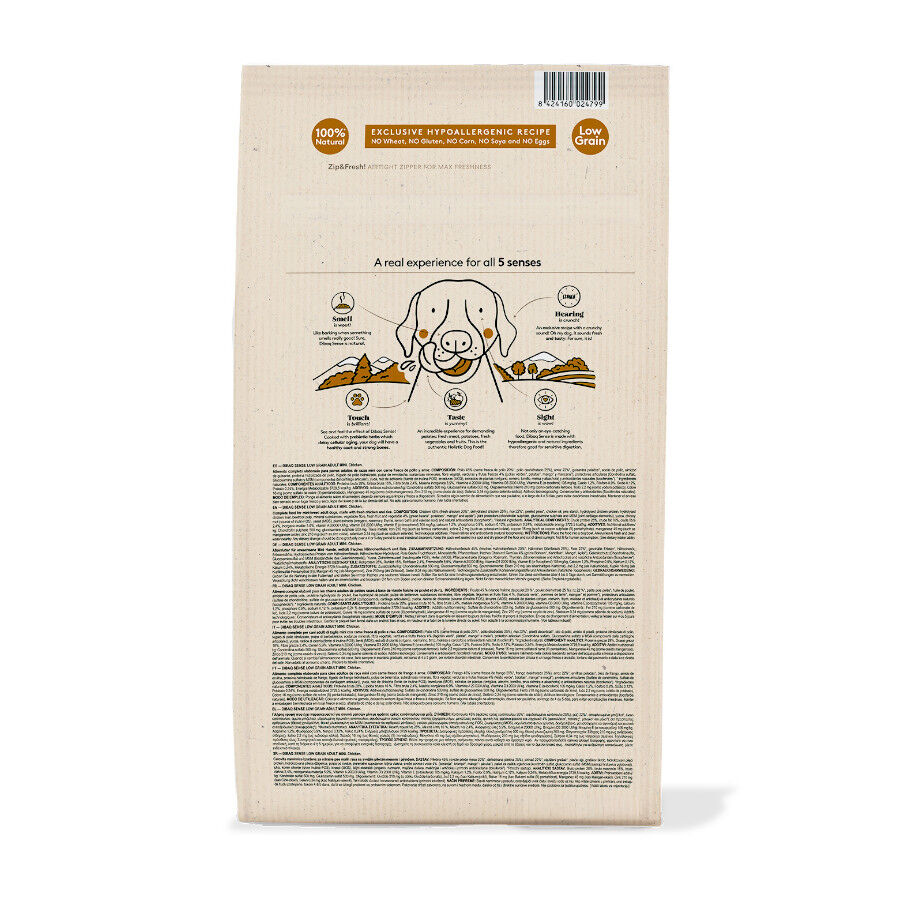 2 kg Dibaq Sense Low Grain Adult Mini Pollo Pienso para perros, , large Imagen numero 6