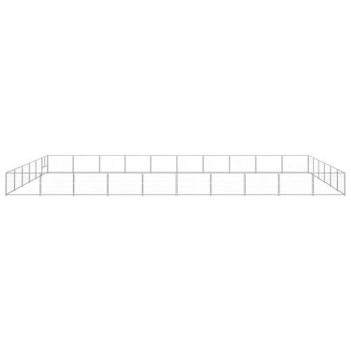 Vidaxl perrera amplia plateada para perros, , large Imagen numero 3