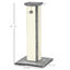 PawHut Poste Rascador para Gatos Altura 81 cm Rascador para Gatos Arañador para Gatos con Poste de Sisal y Bola Colgante 41x41x81 cm Gris, , large indicador imagen numero 3