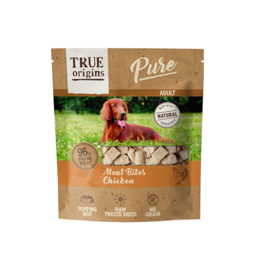 True Origins Bocaditos Pure Adult Freeze Dried Pollo para perros