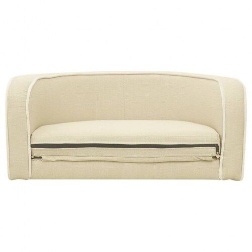 Vidaxl sof&aacute; plagable crema para perros, , large Imagen numero 9