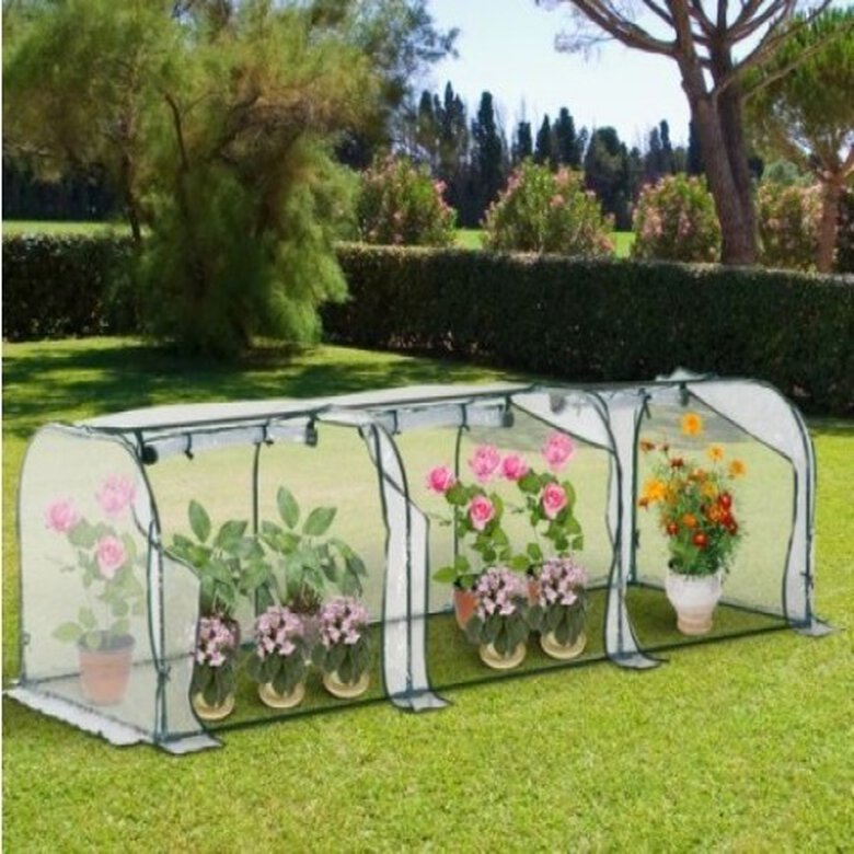 Caseta invernadero Outsunny para plantas color Transparente, , large image number null
