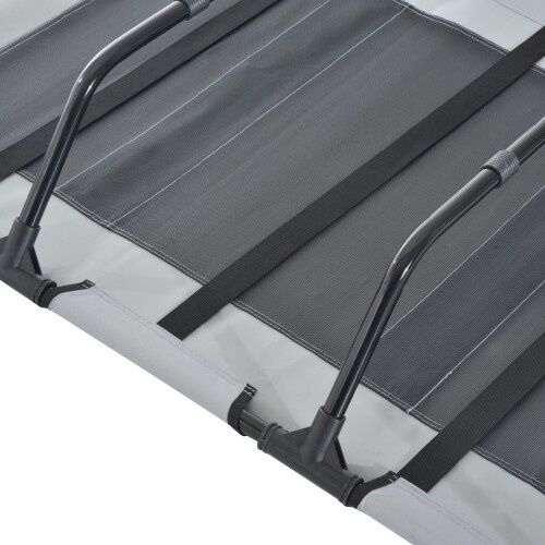 PawHut Cama de Verano Elevada con Toldo gris para perros, , large Imagen numero 4