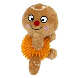 Pelota dental de navidad de peluche don forma de Galleta para perros