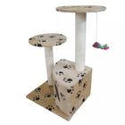 Rascador gimnasio para gatos color Beige Huellas, , large image number null