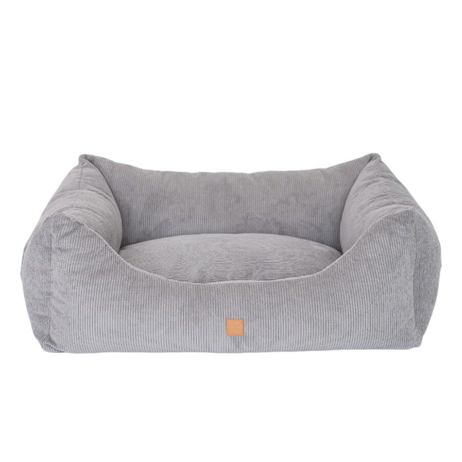 Pet and Co Cama Kingston Cord Doble Cara Gris - Perros, , large Imagen numero 1
