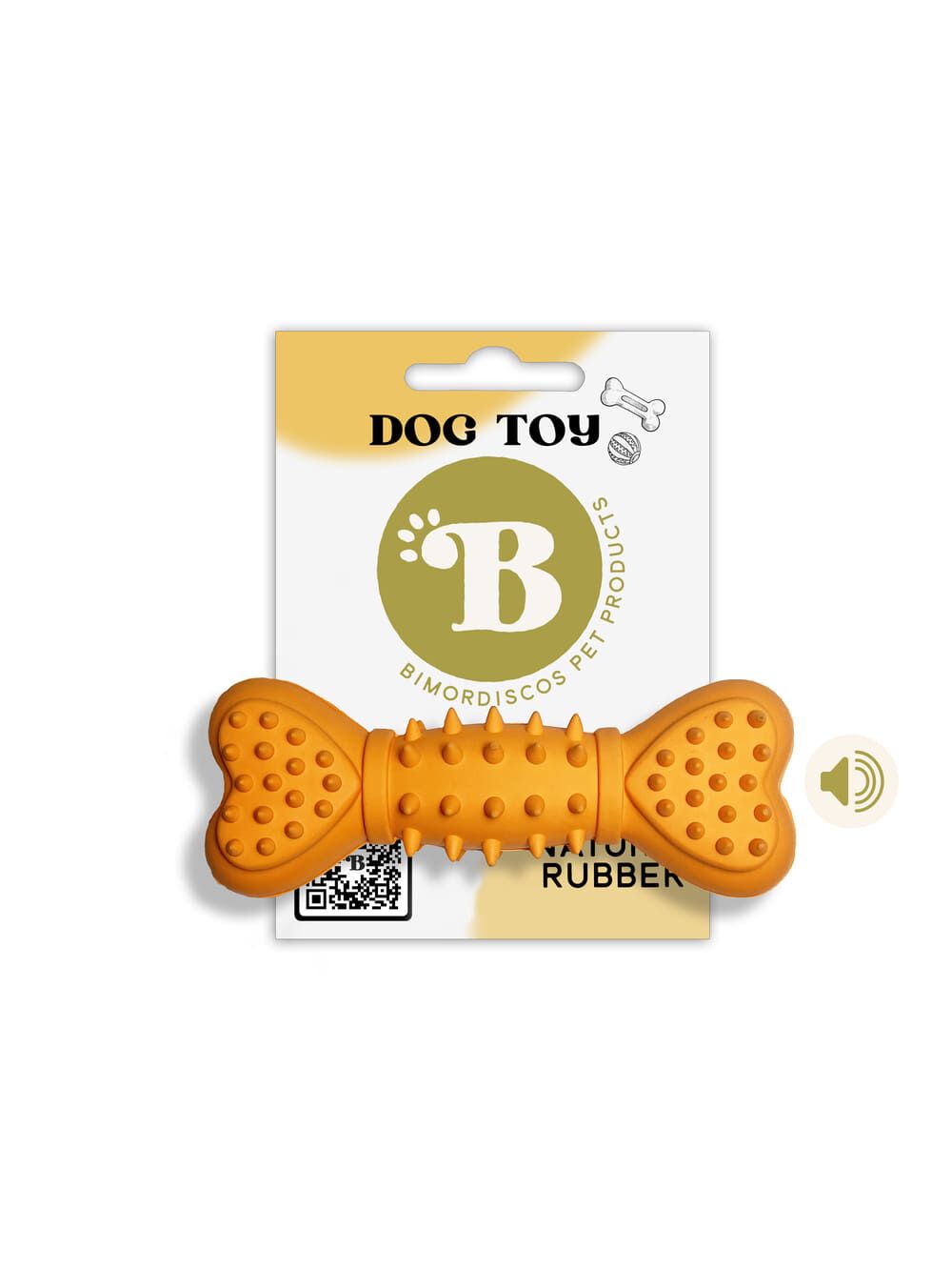 BIMORDISCOS Hueso con sonido BEEP BONE para Perros